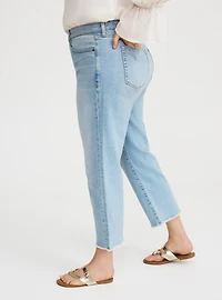 Ankle Crop High-Rise Straight Jean