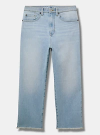 Ankle Crop High-Rise Straight Jean