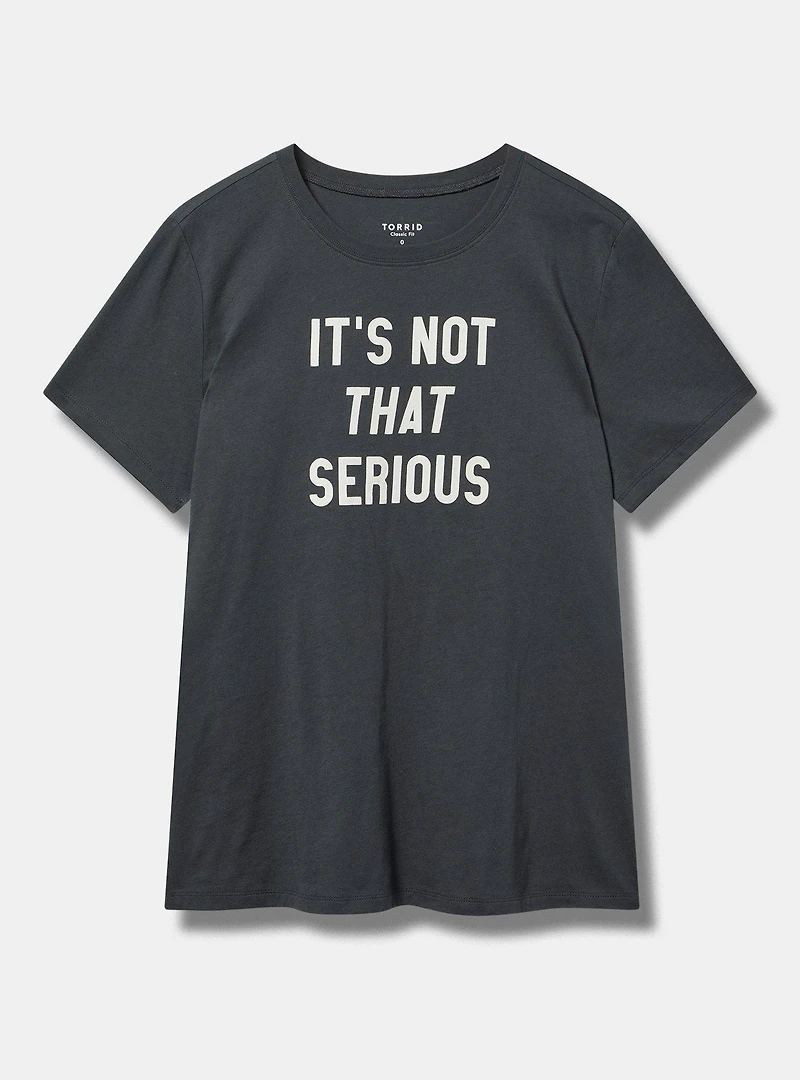 Not That Serious Classic Heritage Jersey Crew Tee