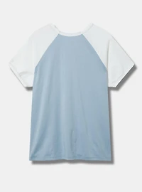 Sour Lemons Classic Cotton Raglan Embroidered Tee