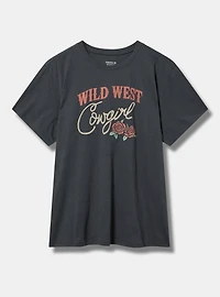 Cowgirl Relaxed Heritage Jersey Embroidered Tee