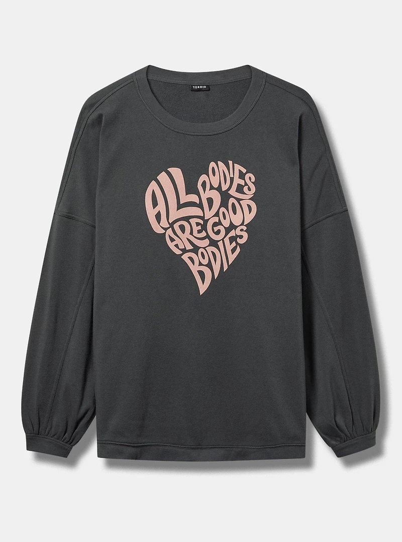 All Bodies Classic Cozy Fleece Tunic Sweatshirt
