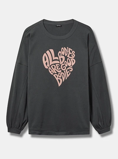 All Bodies Classic Cozy Fleece Tunic Sweatshirt