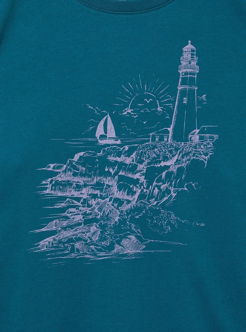 Lighthouse Relaxed Heritage Jersey Crew Tee