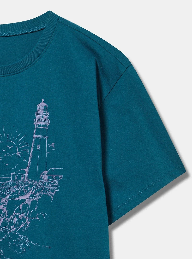 Lighthouse Relaxed Heritage Jersey Crew Tee
