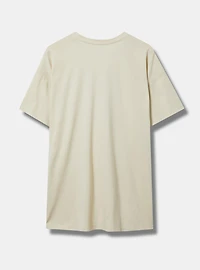 Swan Toile Oversized Heritage Jersey Crew Tunic Tee