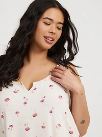Super Soft Jersey Notch Neck Sleep Chemise