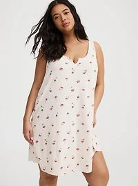 Super Soft Jersey Notch Neck Sleep Chemise
