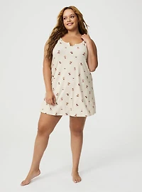 Notch Neck Jersey Sleep Chemise