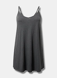 Lightweight Cotton Jersey V Back Sleep Gown