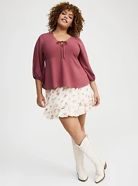 Hi-Lo Tie-Front Top