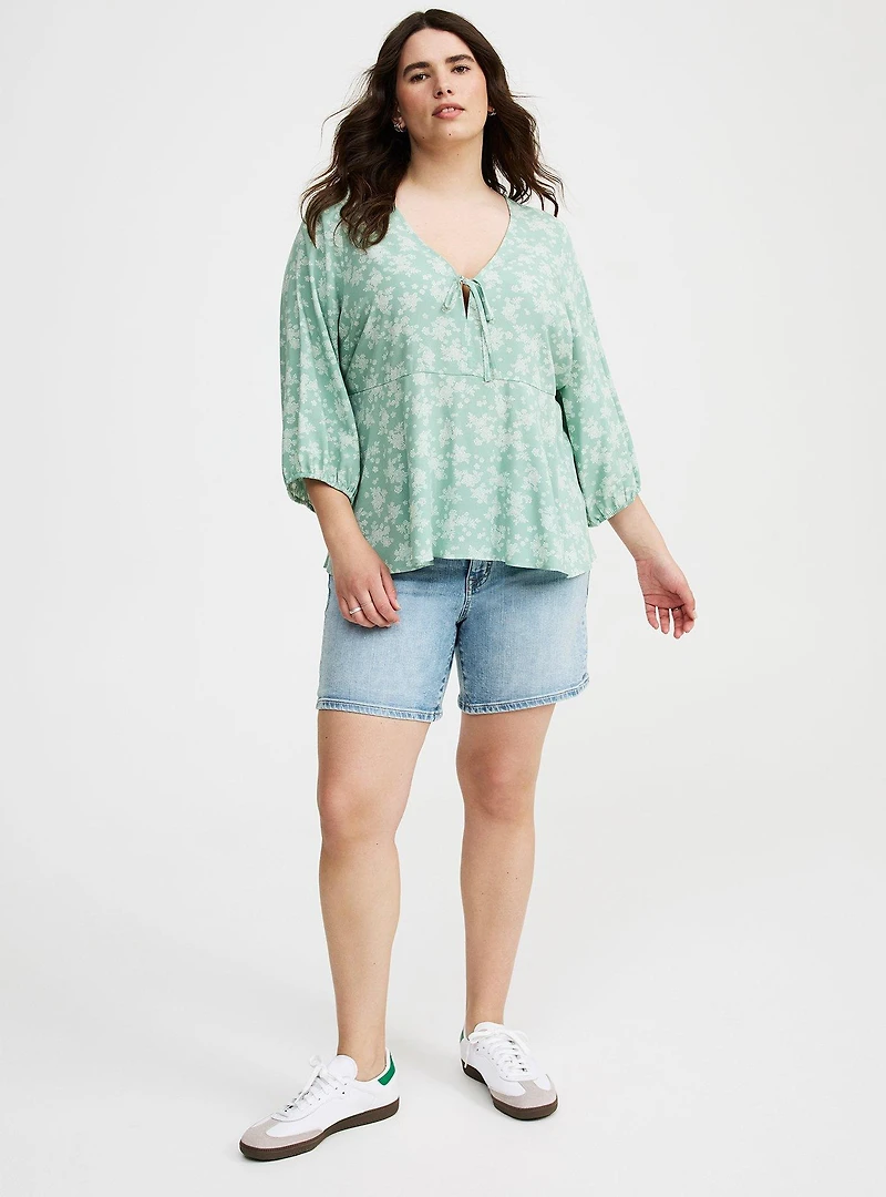 Hi-Lo Tie-Front Top