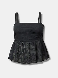 Peplum Burnout Cami