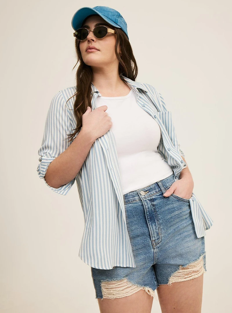 3.5'' Destructed Denim Short