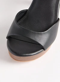 Dual Strap Platform Heel (WW