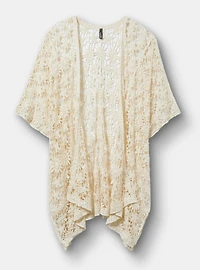 Floral Crochet Ruana