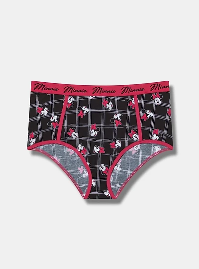 Minnie Mouse Cotton Mid-Rise Brief Panty