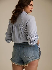 Festi 3'' Ultra High-Rise Cheeky Denim Short