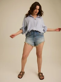 Festi 3'' Ultra High-Rise Cheeky Denim Short