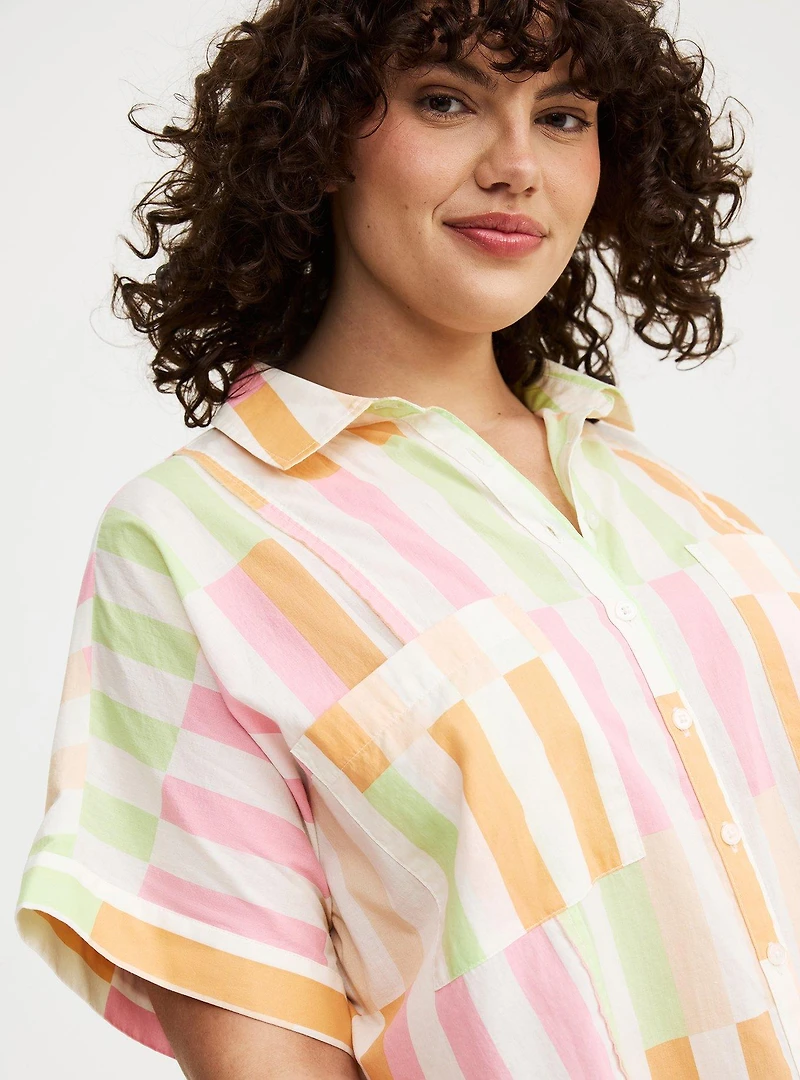 Cotton Voile Dolman Shirt