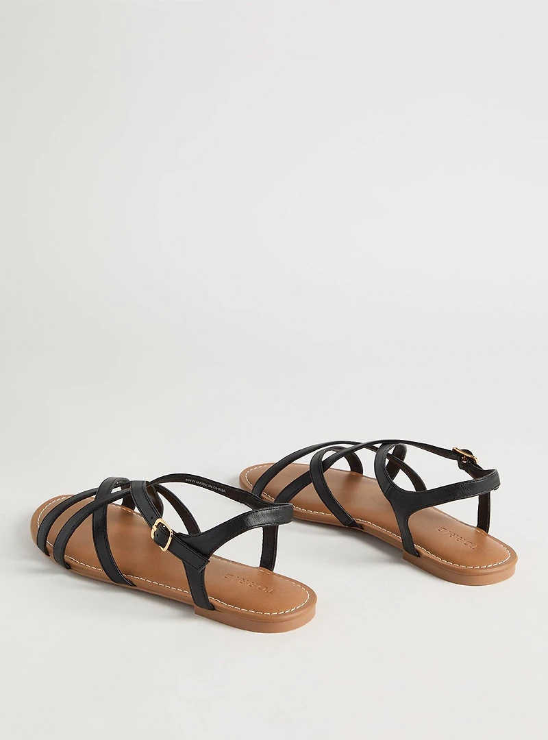 Strappy Gladiator Sandal (WW)