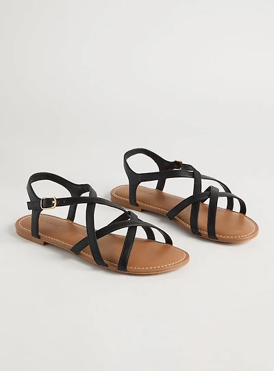 Strappy Gladiator Sandal (WW)
