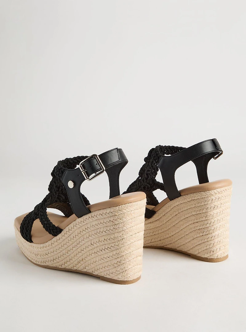 Square Toe Macrame Wedge (WW