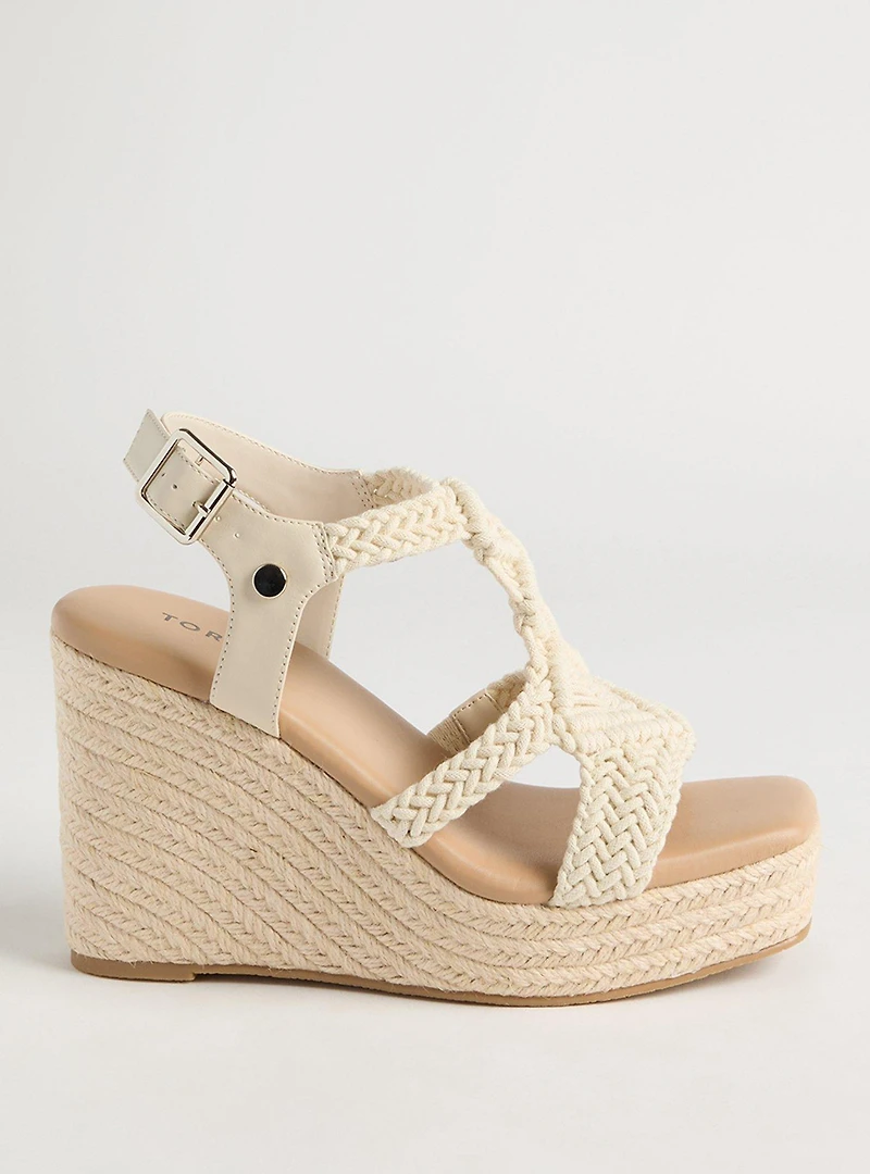 Square Toe Macrame Wedge (WW)