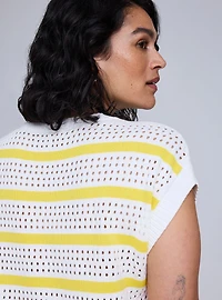 Belle Isle Pointelle Sweater Vest