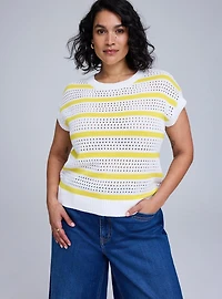 Belle Isle Pointelle Sweater Vest
