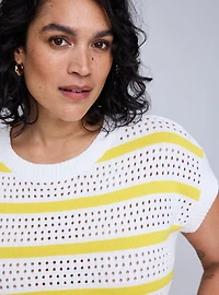 Belle Isle Pointelle Sweater Vest