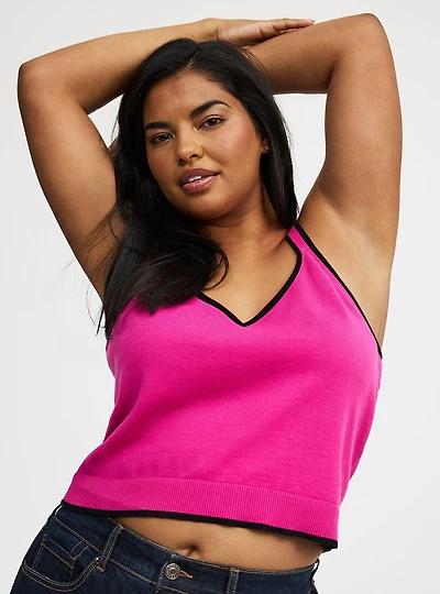 Cropped Sweater Tank