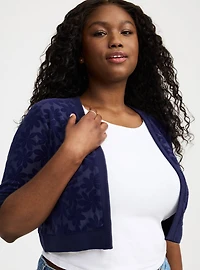 Open Front Lace Shrug