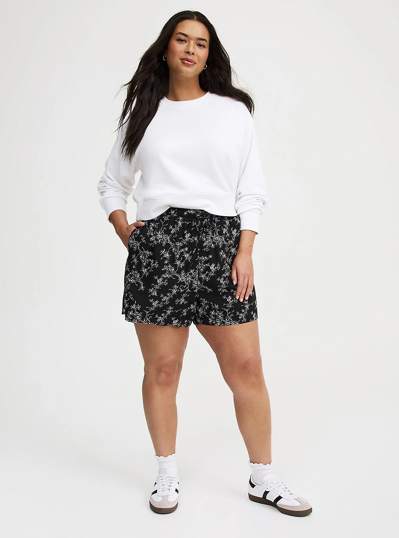 Pull-On Tie-Waist Short