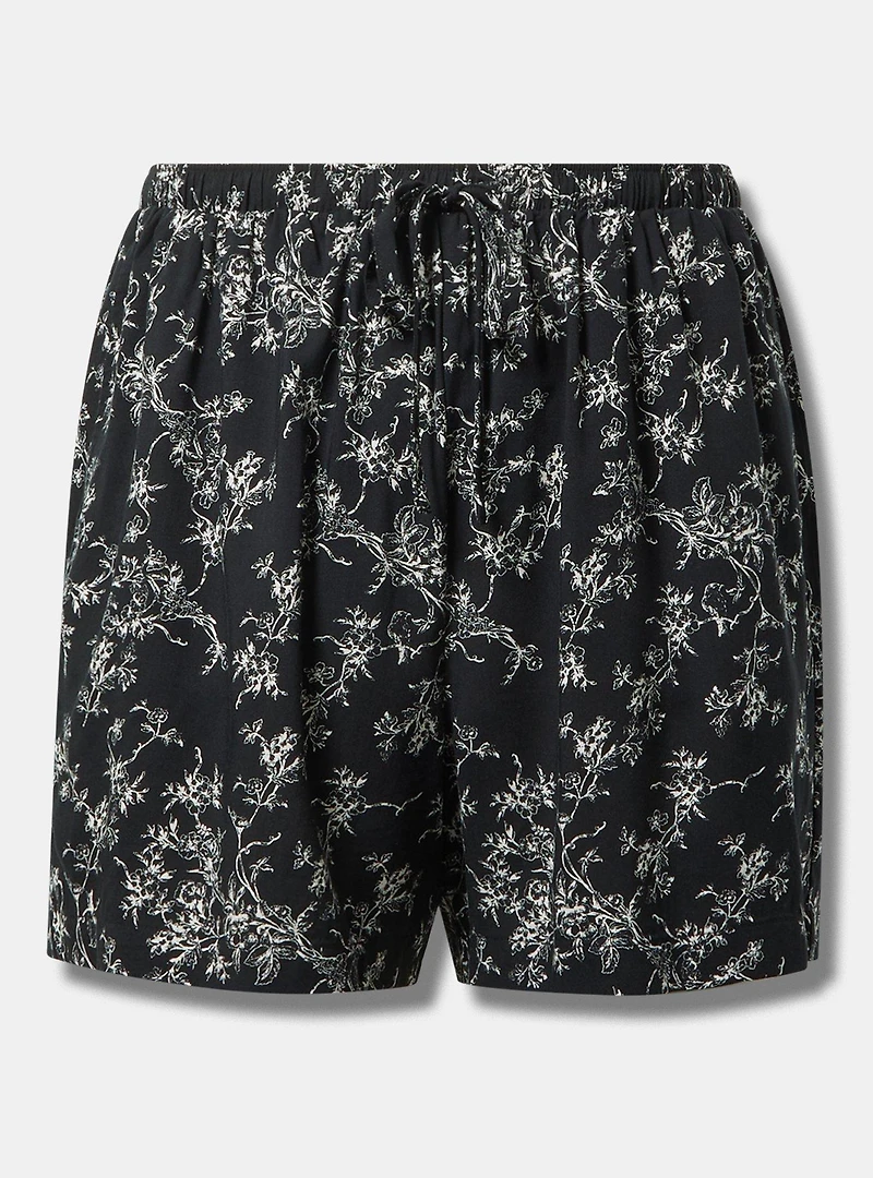 Pull-On Tie-Waist Short