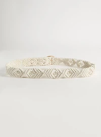 Crochet Denim Belt