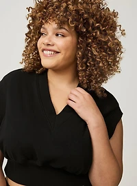 Cropped Active Pullover