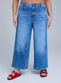 Belle Isle Crop High-Rise Wide Leg Jean