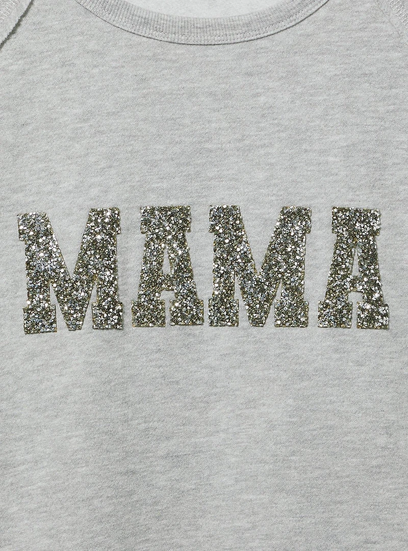 Mama Sequin Cozy Fleece Sweatshirt