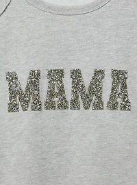 Mama Sequin Cozy Fleece Sweatshirt