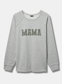 Mama Sequin Cozy Fleece Sweatshirt
