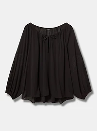 Relaxed Pop-Over Blouse