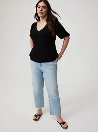 Tie Back Puff Sleeve Top