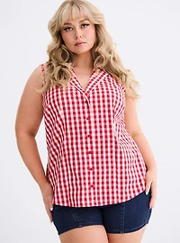 Retro Chic Button-Up Shirt