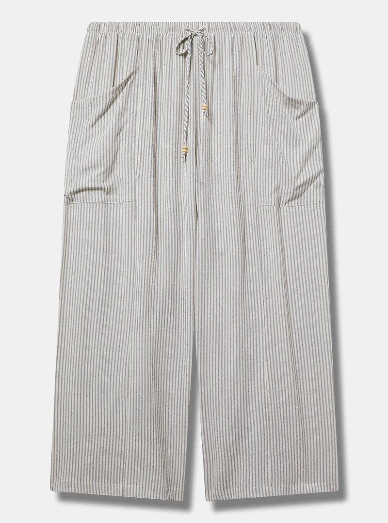 Cropped Straight Leg High-Rise Pant