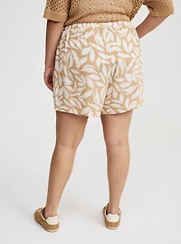 Pull-On High-Rise Cargo Short
