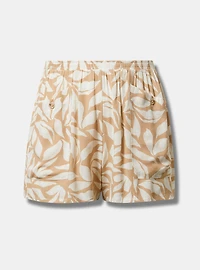 Pull-On High-Rise Cargo Short