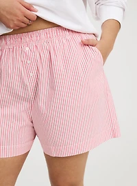 Cotton Boxer High-Rise Short