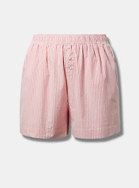 Cotton Boxer High-Rise Short