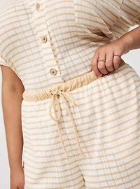 High-Rise Drawstring Knit Short